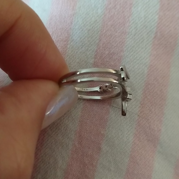 Sterling Silver cz Butterfly ring - Picture 5 of 6